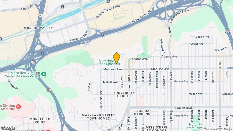 4627 Campus Ave Map and Location Details