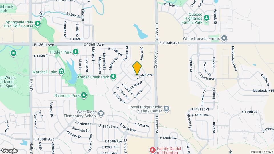13423 Oneida Ln Map and Location Details