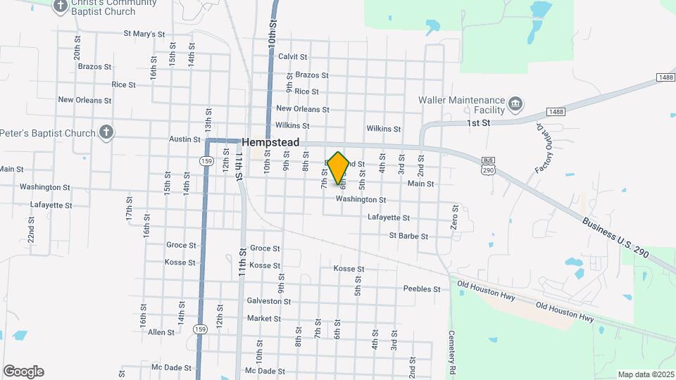 1025 6th St Map and Location Details