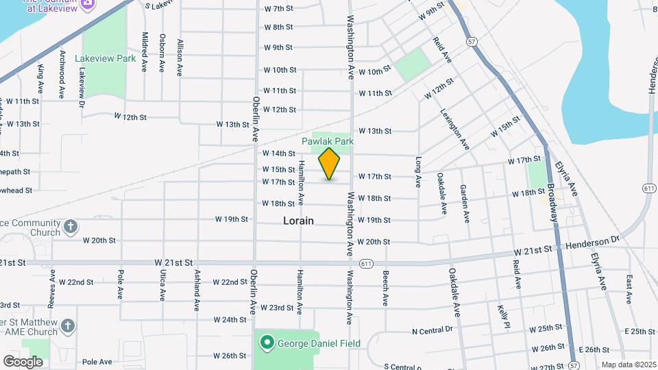 1031 W 17th St Map and Location Details