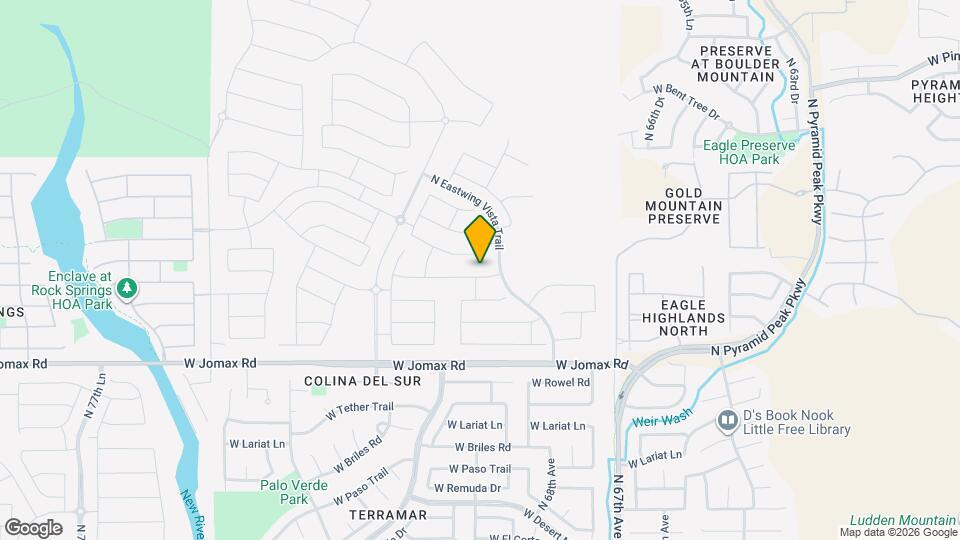 6954 W Maya Way Map and Location Details