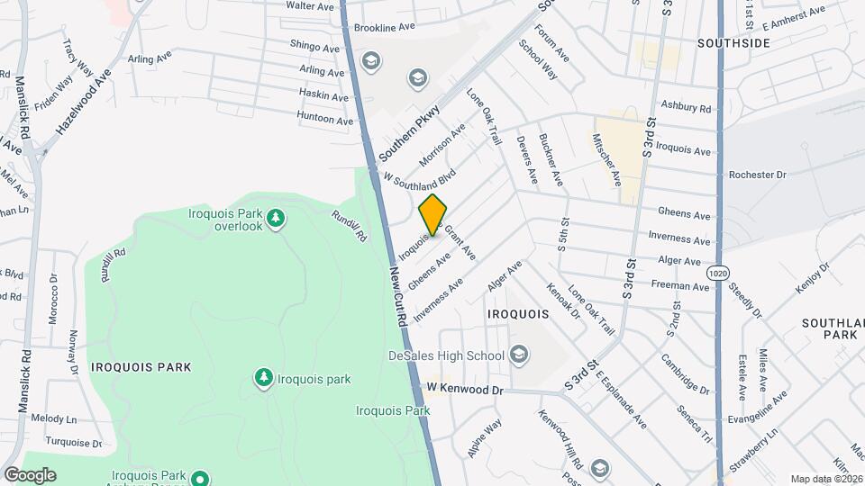 818 Iroquois Ave Mapa y Detalles de la Ubicación