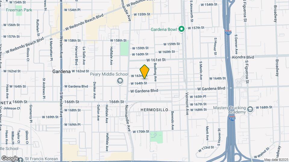 1243 W 164th St, Unit D Map and Location Details