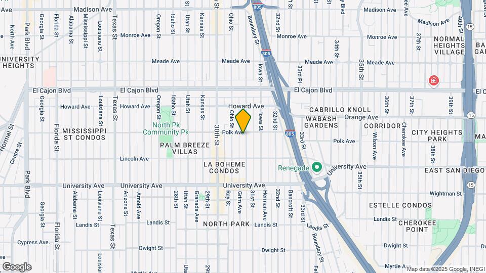 4086 Illinois St Map and Location Details
