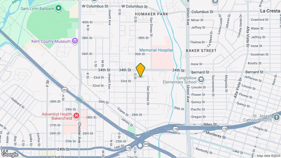 700 33rd St Map and Location Details