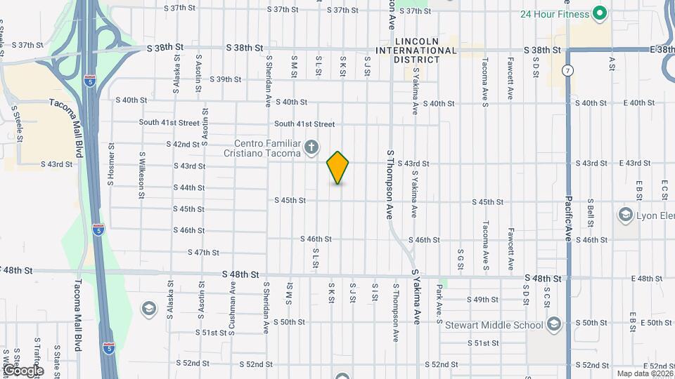 4330 S K St Map and Location Details