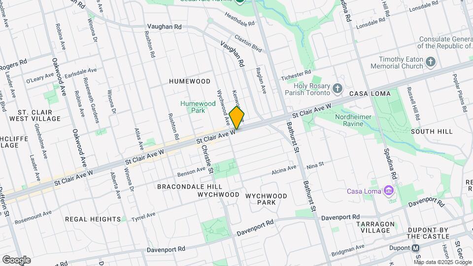 609 St Clair Ave W Map and Location Details