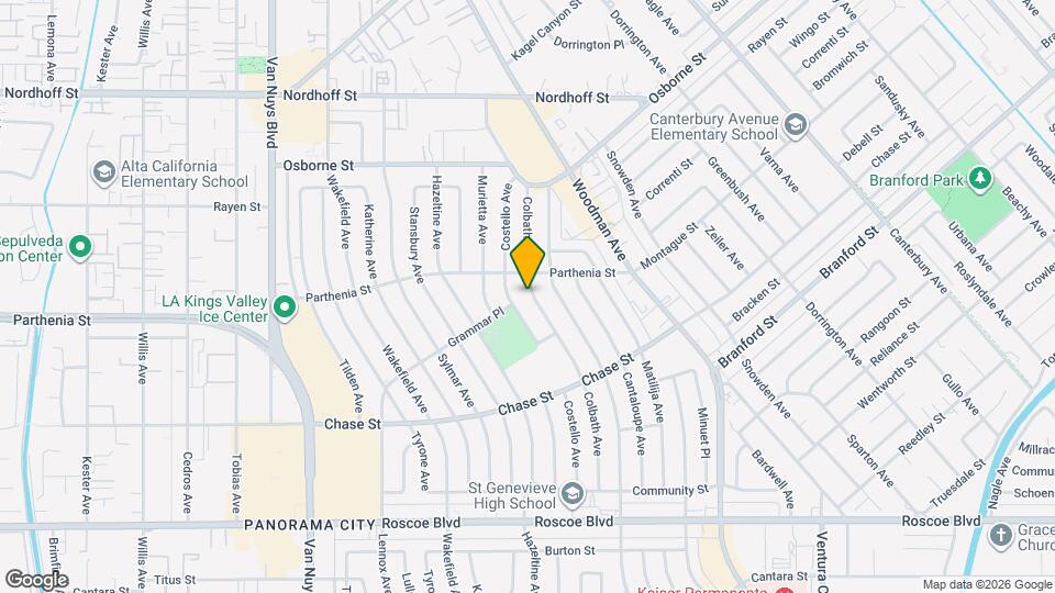 8731 Colbath Ave Map and Location Details