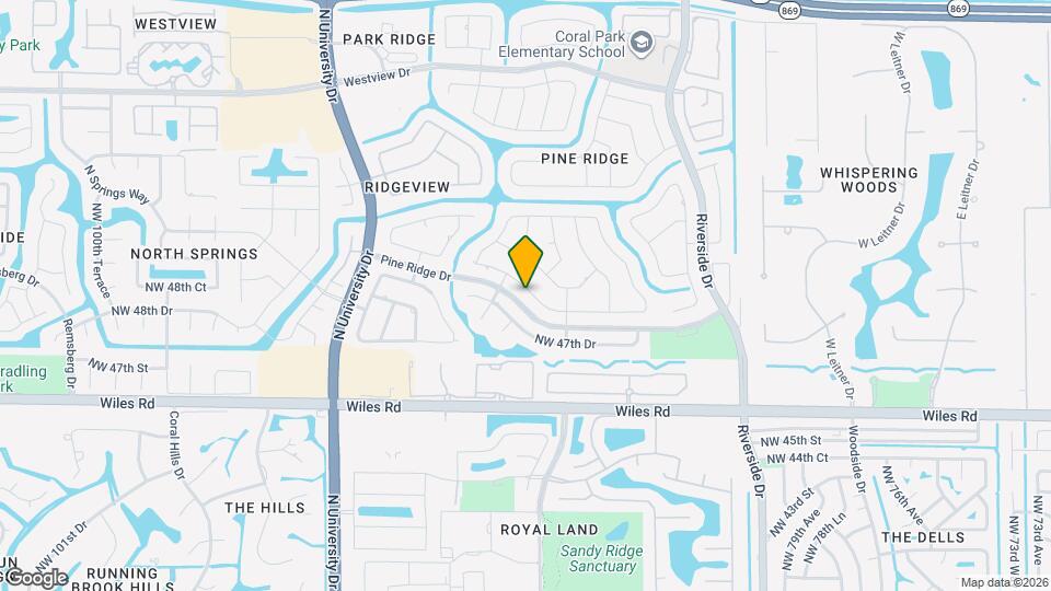 8722 NW 49th Dr Mapa y Detalles de la Ubicación