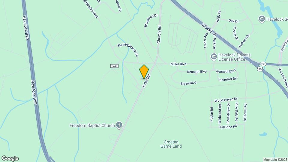 Croatan Forest Apartments Map and Location Details
