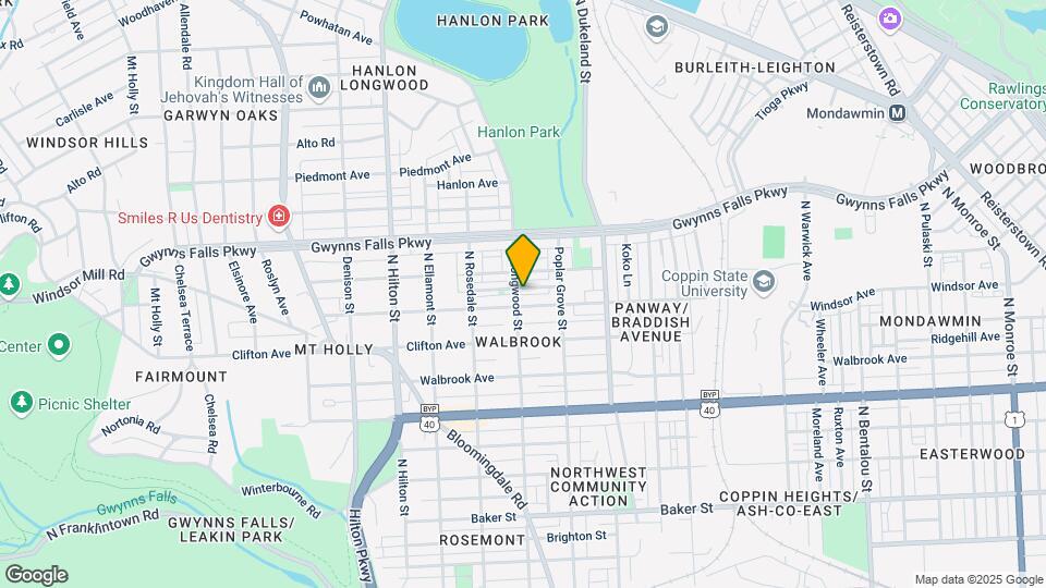 2917 Poplar Ter Mapa y Detalles de la Ubicación