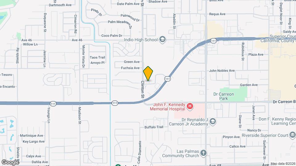 Desert Villa Apartments Map and Location Details