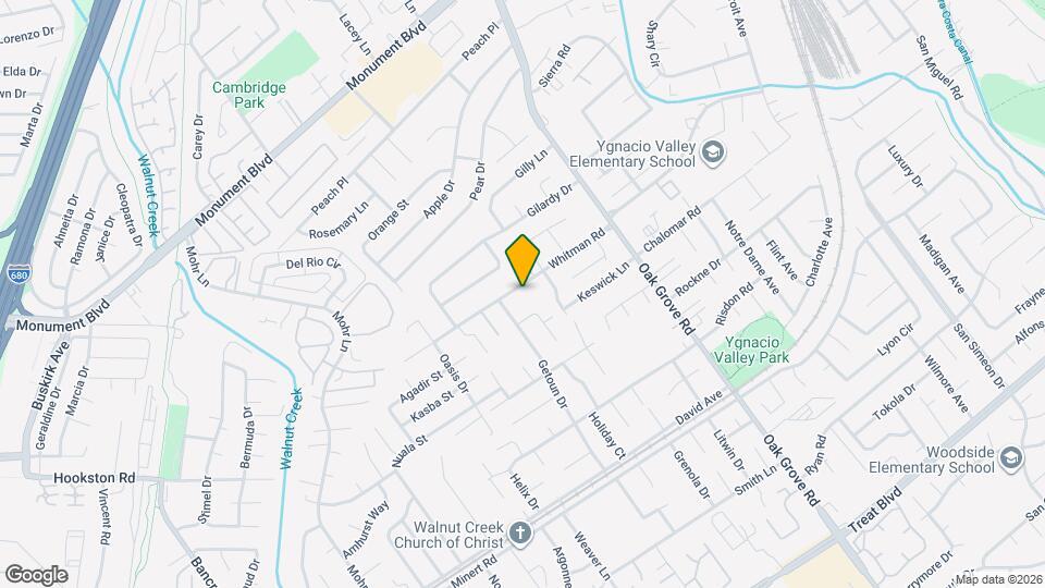 1820 Whitman Rd Map and Location Details