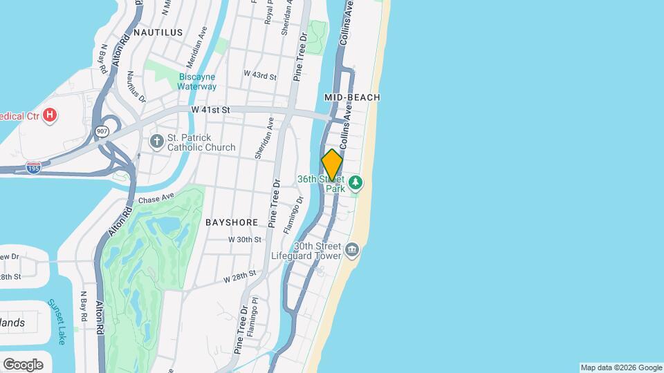 3588 Collins Ave Map and Location Details