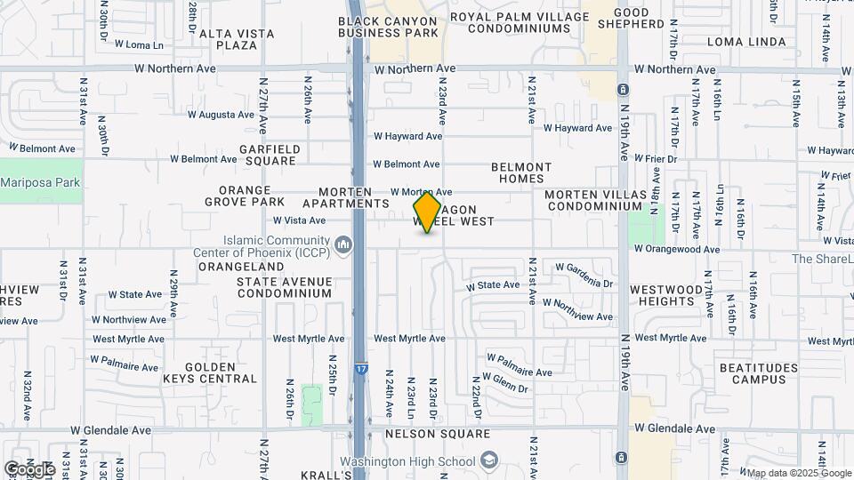 2324 W Orangewood Ave Map and Location Details