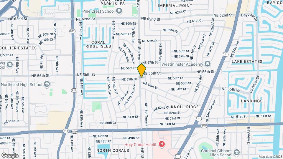 5510 NE 18th Ave Map and Location Details