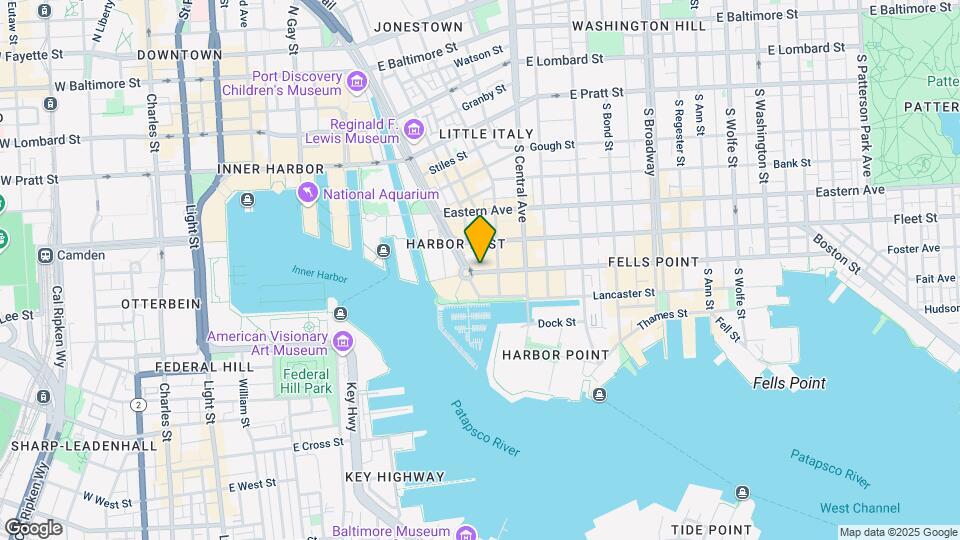 850 Aliceanna St, Unit 603 Map and Location Details