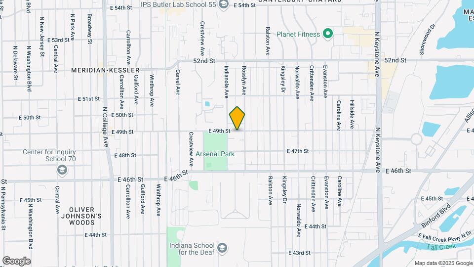 1523 E 49th St Map and Location Details