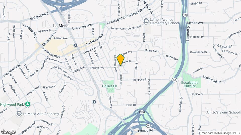 4545 Upland St Mapa y Detalles de la Ubicación