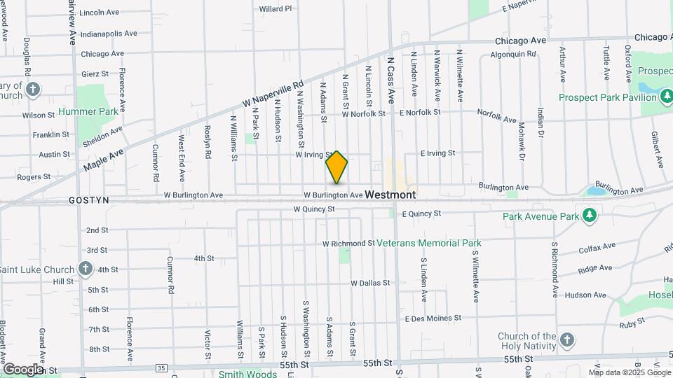 112 W Burlington Ave Map and Location Details