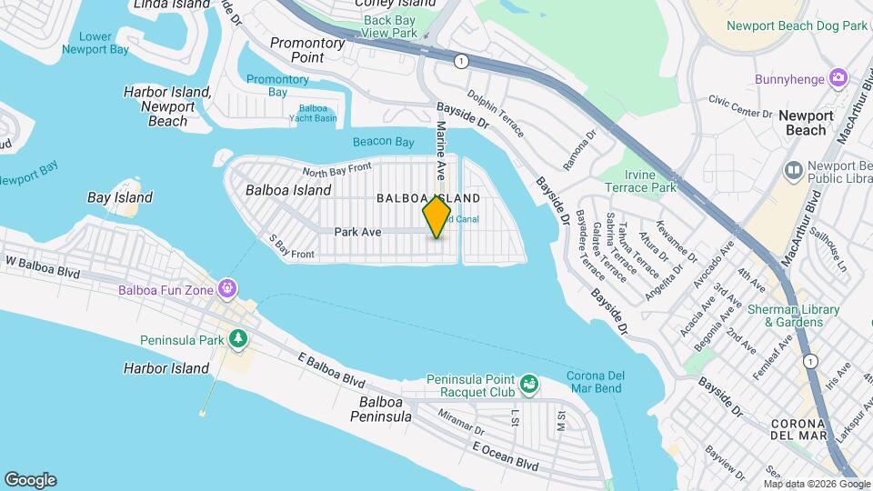 117 Marine Ave Mapa y Detalles de la Ubicación