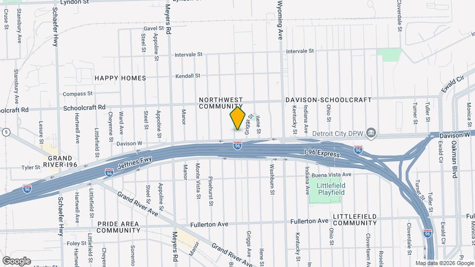 13522 Birwood St Map and Location Details