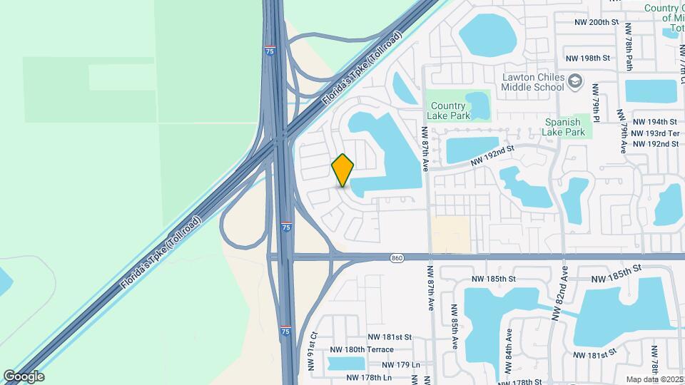 8950 NW 189th Terrace Map and Location Details