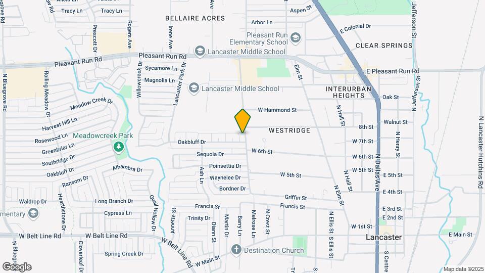 711 Westridge Ave Map and Location Details