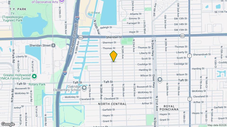 2443 Coolidge St Map and Location Details