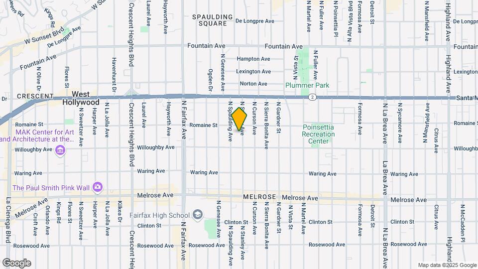 929 N Stanley Ave Map and Location Details