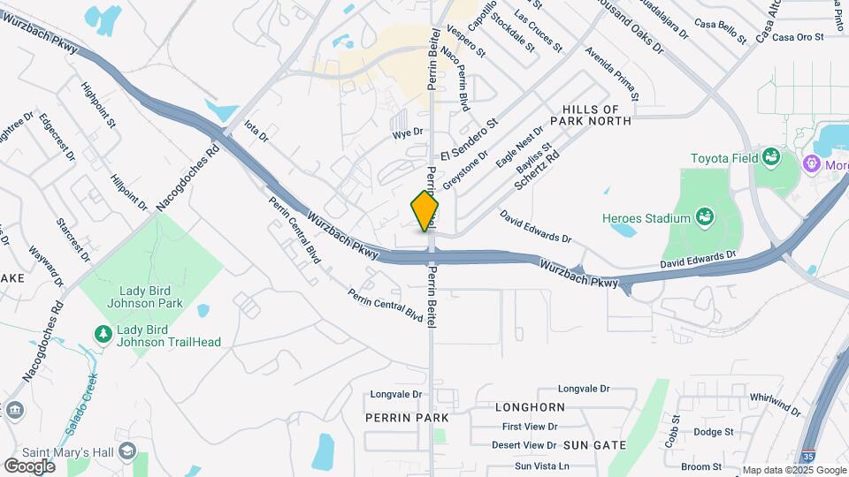 10527 Perrin Beitel Mapa y Detalles de la Ubicación