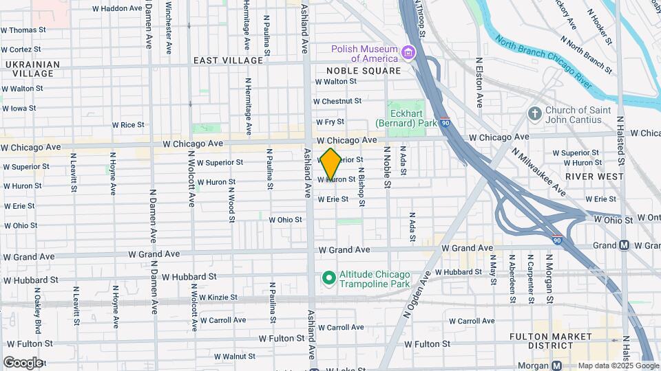 1505 W Huron St Map and Location Details