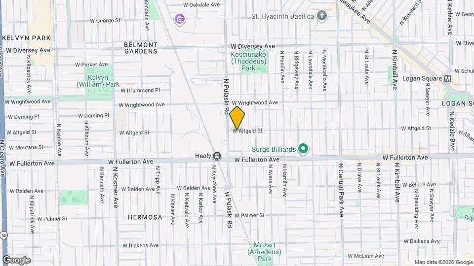 3935 W Altgeld St Map and Location Details