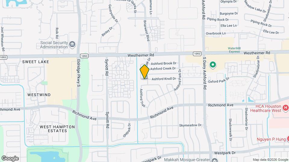 12907 Ashford Knoll Dr Map and Location Details