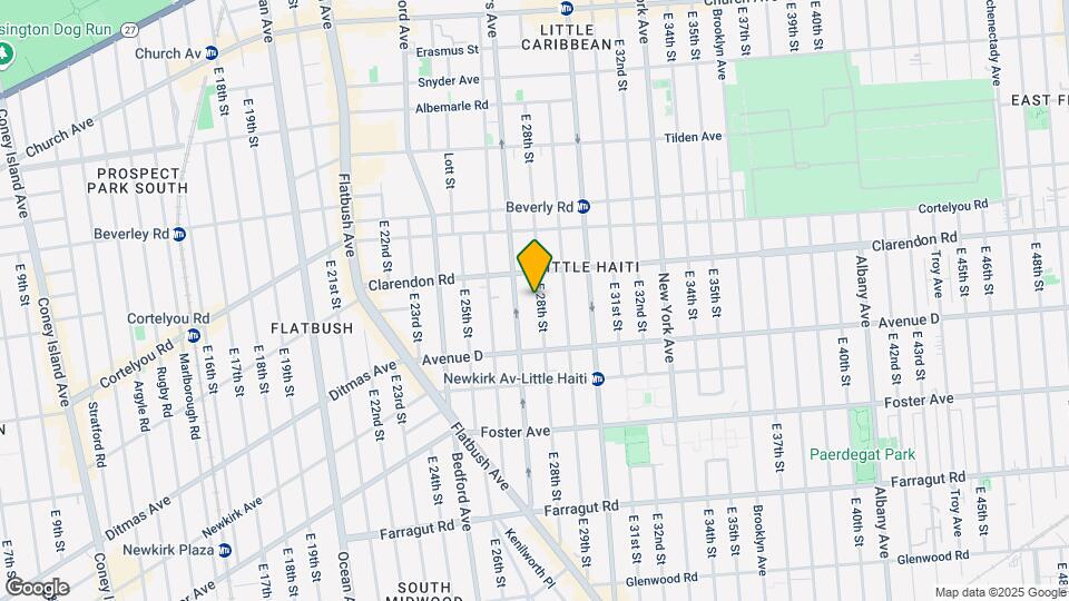 332 E 28th St Mapa y Detalles de la Ubicación
