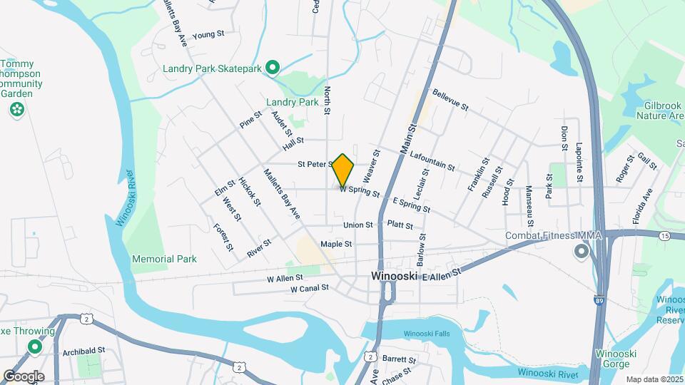 62 W Spring St, Unit C Map and Location Details