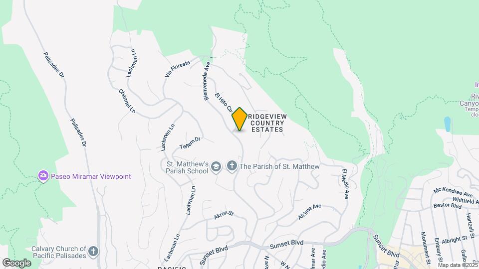 1190 Bienveneda Ave Map and Location Details