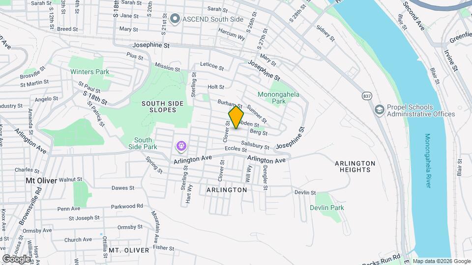 2623 Patterson St Map and Location Details