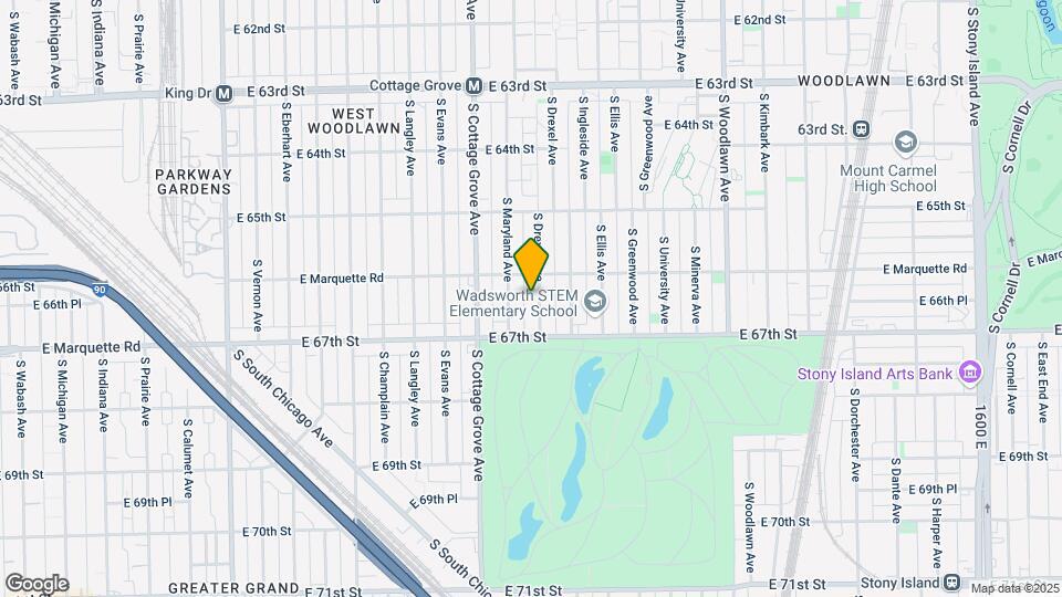 6620 S Drexel Ave Map and Location Details