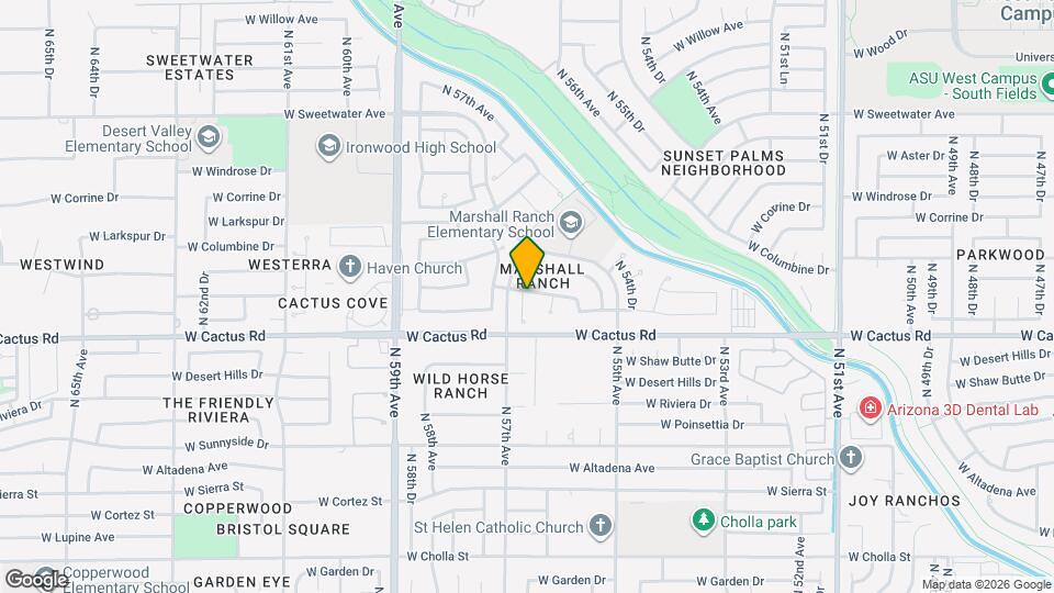 5633 W Bloomfield Rd Map and Location Details