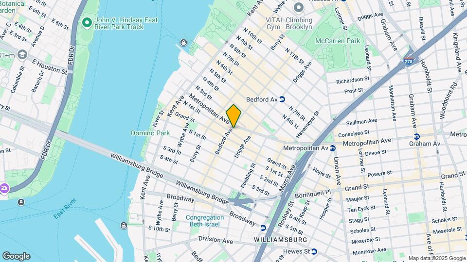 263 Bedford Ave Map and Location Details