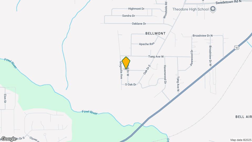 7454 Oak Dr W Map and Location Details