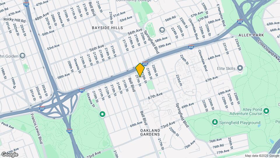 61-27 217th St Map and Location Details