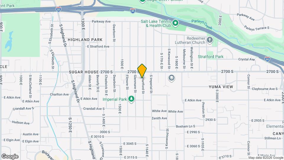 2734 S Hartford St Map and Location Details
