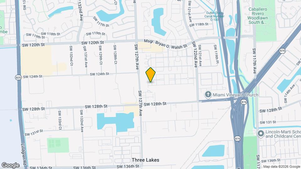 12545 SW 125th Terrace Map and Location Details