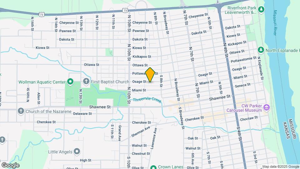827 Osage St Map and Location Details