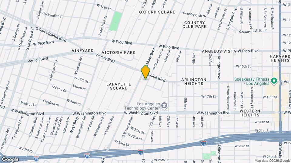 1631 S Bronson Ave Map and Location Details