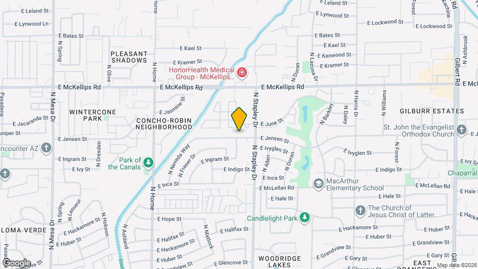 1128 E Jensen St Map and Location Details