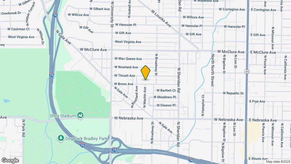 927 W Brons Ave Map and Location Details