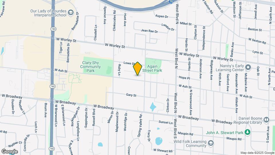 1311 W Ash St-Unit -House Map and Location Details